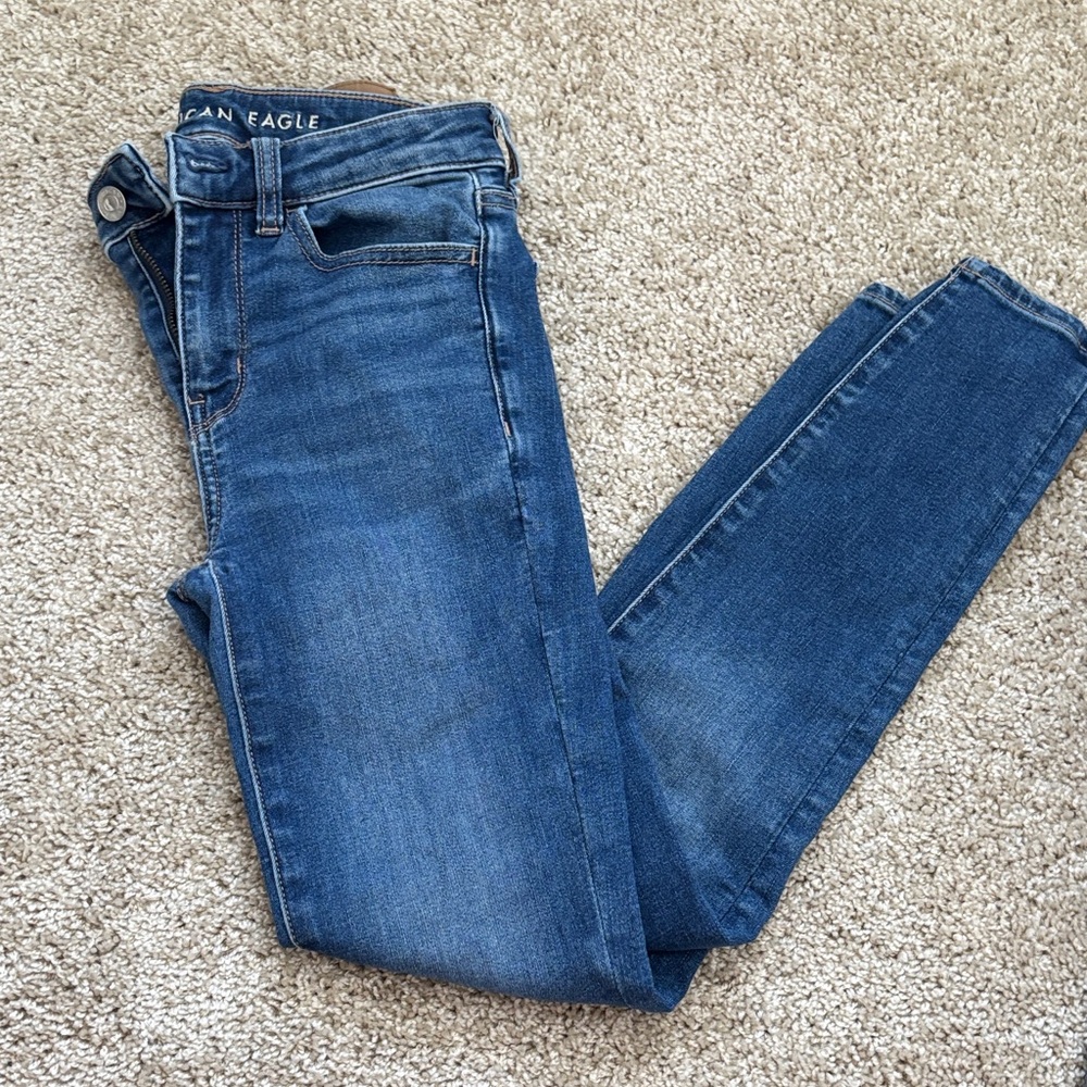 American Eagle Outfitters Women's Classic Blue Skinny Jeans